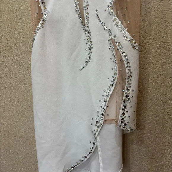 Fashion Nova Elegant White Asymmetrical Dress - Picture 5 of 12
